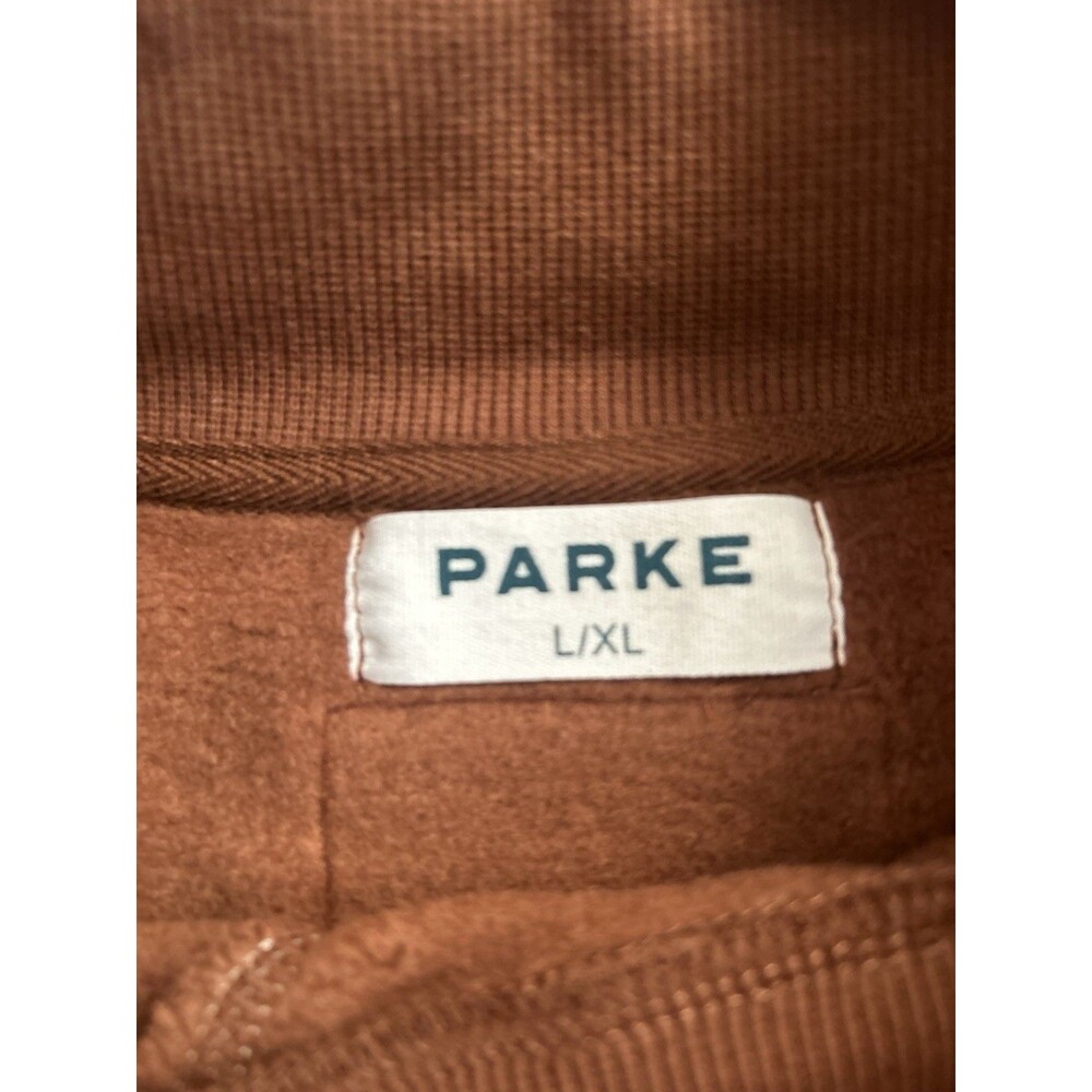Parke Nostalgia Mocha Brown Mockneck Sweatshirt L/XL - Picture 3 of 7